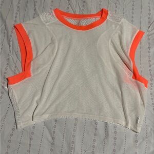 FP Movement by Free People Cream Muscle Tee Crop Top